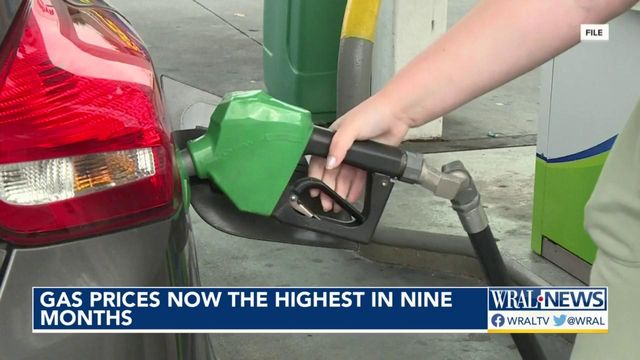 Gas prices now the highest in nine months