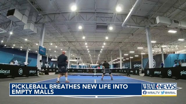 Pickleball breathes new life into empty malls