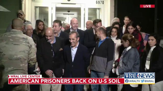 American prisoners back on United States soil
