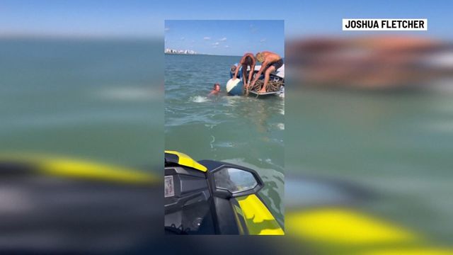 On cam: Manta ray rescued in Myrtle Beach