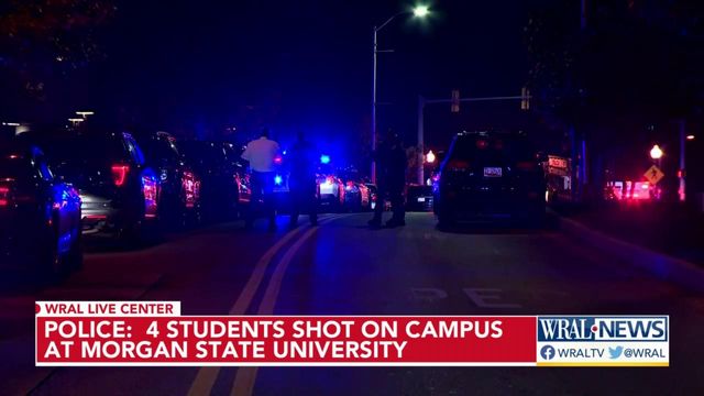 Police: 5 people shot on campus at Morgan State University in Baltimore 