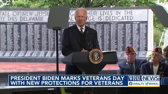 President Biden marks Veterans Day with new protections for veterans