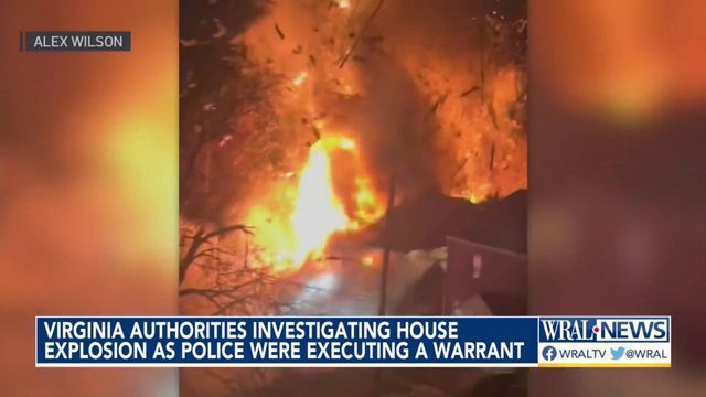 Virginia authorities investigating home explosion as authorities were exucuting a warrant