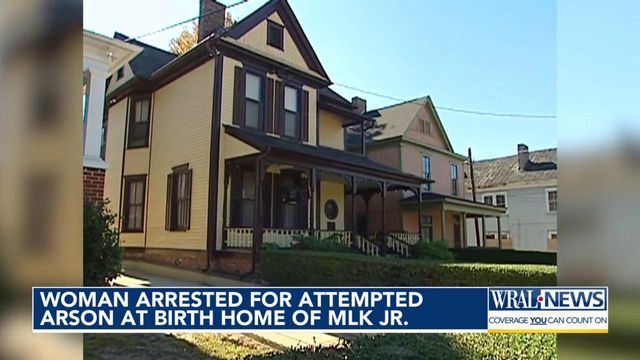 Woman arrested for attempted arson at birth home at MLK Jr.