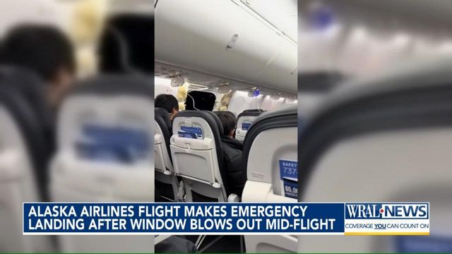 Dramatic footage: Passenger films after window blows out of airplane mid-flight
