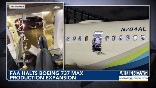 FAA halts Boeing 737 Max production expansion