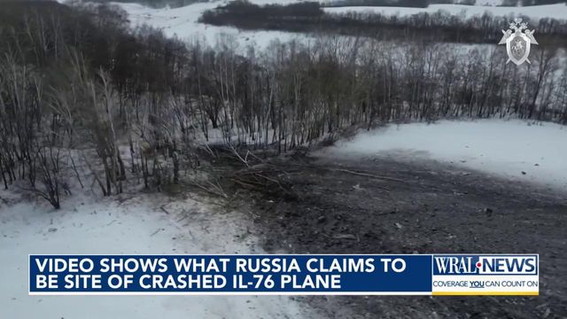On cam: Alleged site of cargo plane crash Russia says killed 74 people, placing blame on Ukraine