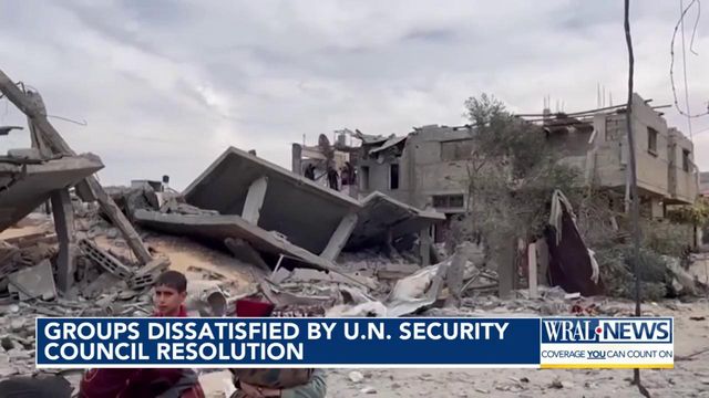 Groups dissatisfied with U.N. Security Council 's Gaza ceasefire resolution