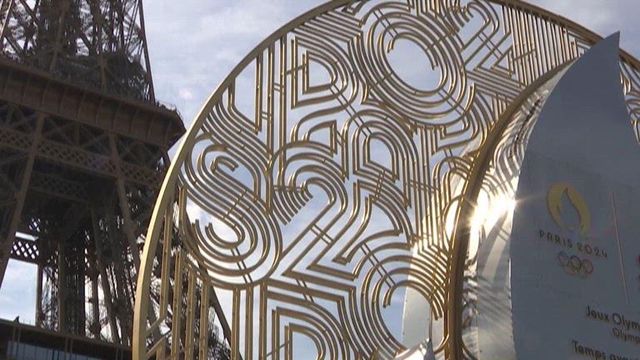 Olympics countdown clock moved after Paris river floods area near Eiffel Tower