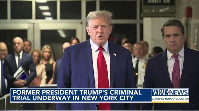 Former President Trump's criminal trial underway in New York City
