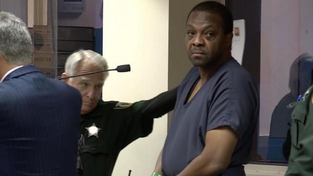Norman Scott appears in a Palm Beach County courtroom on May 5, to face two charges of first-degree murder. Mandatory Credit: WPTV via CNN Newsource. Embargo: West Pal Beach-Ft. Pierce, FL.