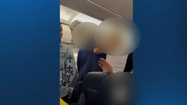 Video shows fight on plane after landing
