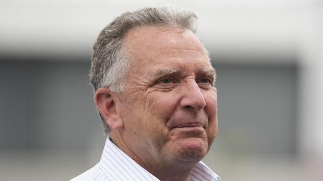 White House special envoy Steve Witkoff waits for the arrival of President Donald Trump at Teterboro Airport in Teterboro, N.J., en route to attend the Club World Cup final soccer match, Sunday, July 13, 2025. (AP Photo/Jacquelyn Martin)