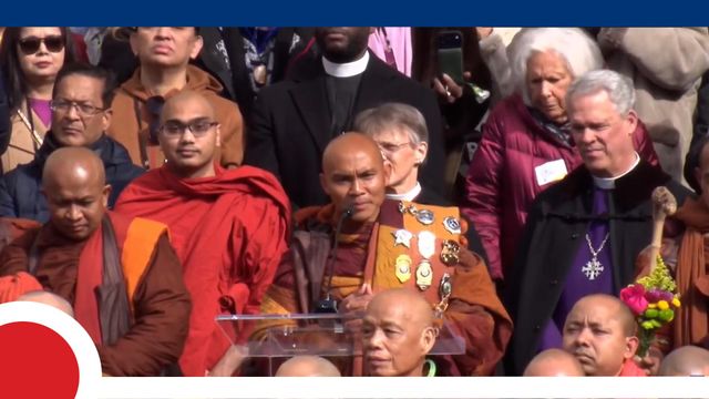 Monks reach D.C. after months-long walk for peace