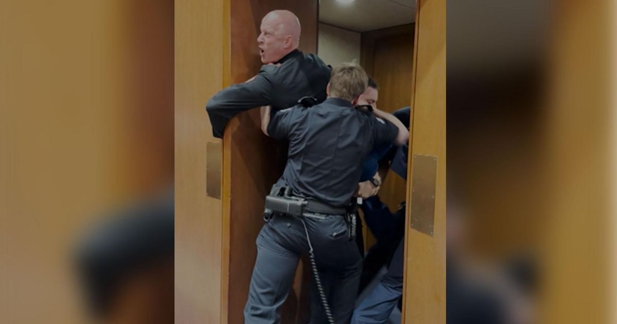 NC Marine veteran forcibly removed from Senate hearing, charged in anti-war protest