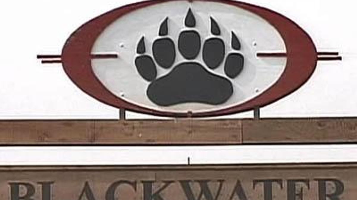 Blackwater USA sign