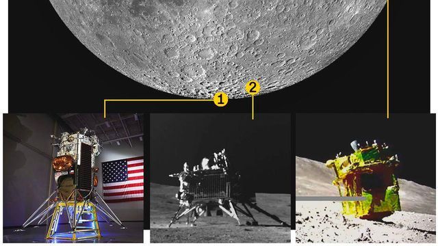 AVALON U5 MOON Hi-LANDER’s SUTHERLAND Moon lander tipped sideways on lunar surface but 'alive and