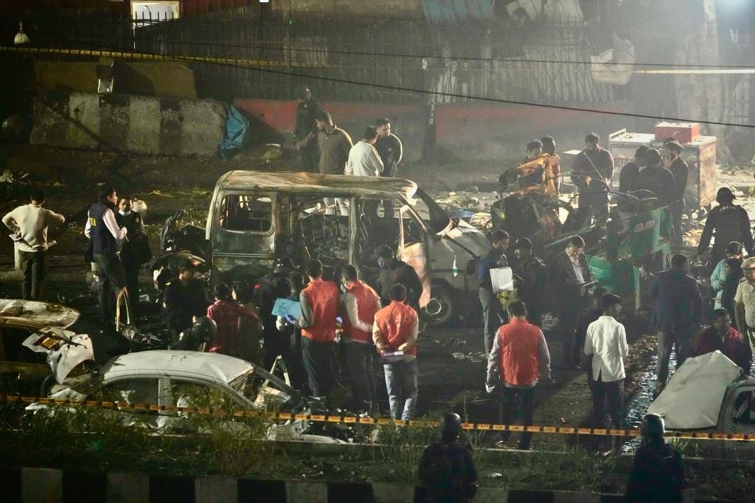 Car blast near New Delhi's historic Red Fort kills at least 8 people,  India's police say
