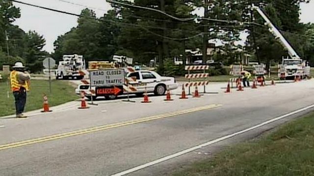 Durham power, phone lines pulled down