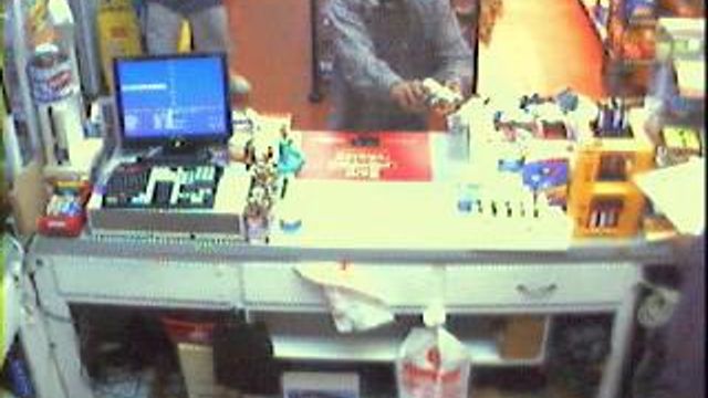 Surveillance video of Garner store robbery
