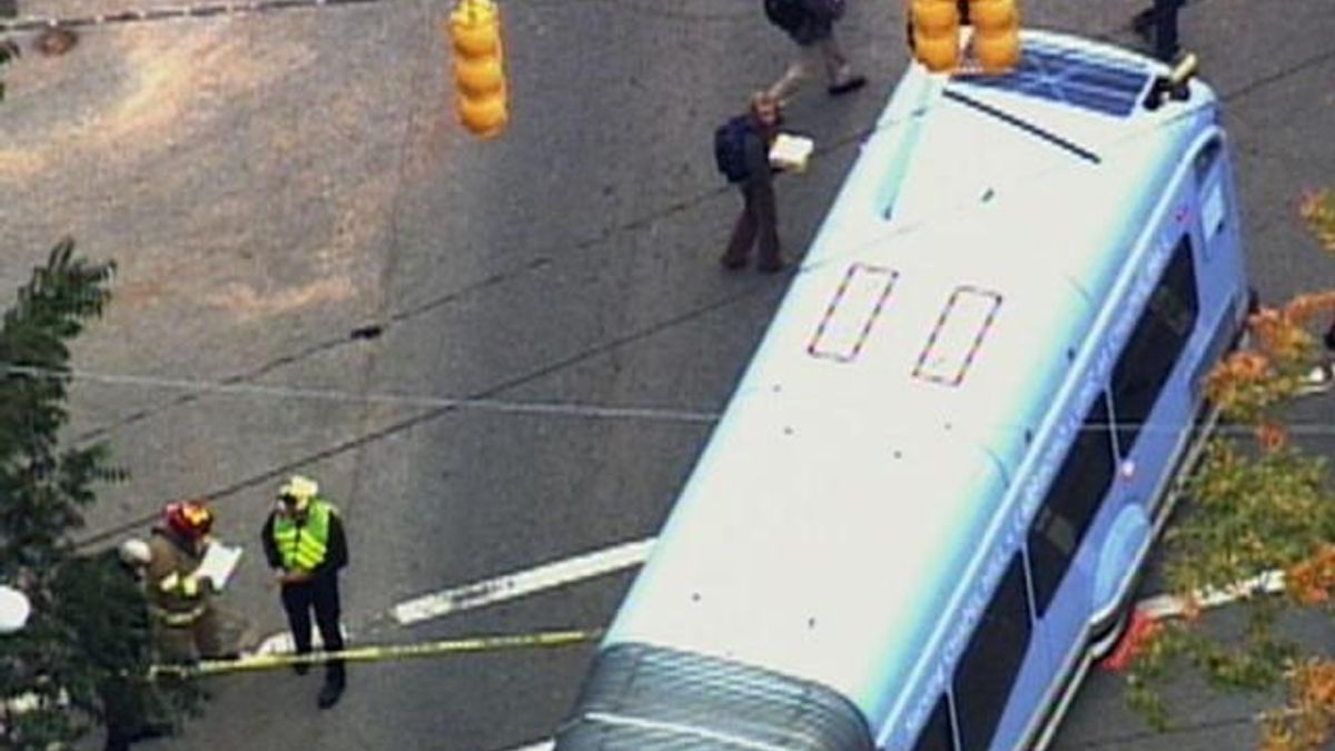 Police are on the scene of a bus accident near UNC campus