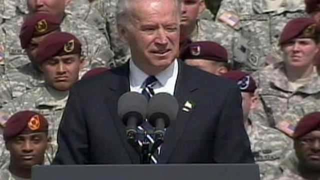Biden welcomes Bragg troops back from Iraq