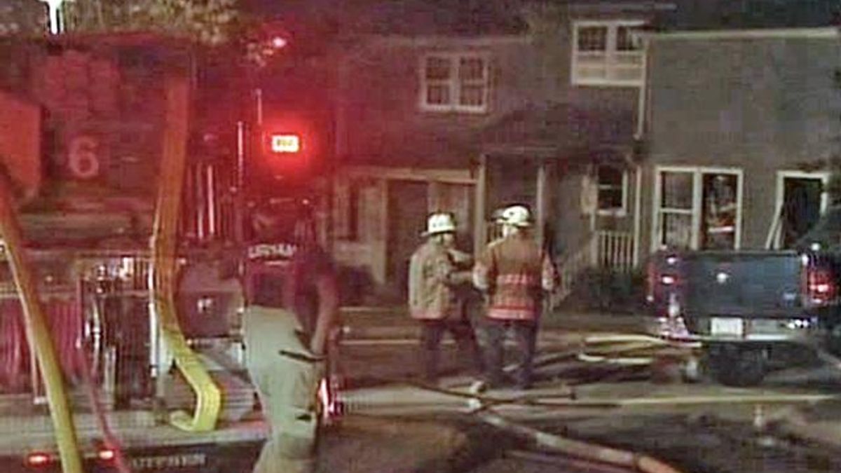Durham townhouse fire