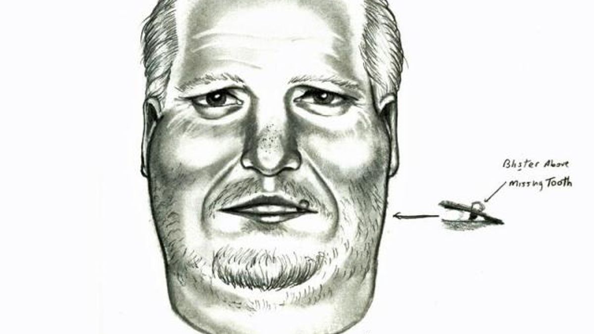 Sketch of suspect in Halifax/Wayne kidnapping and robbery.