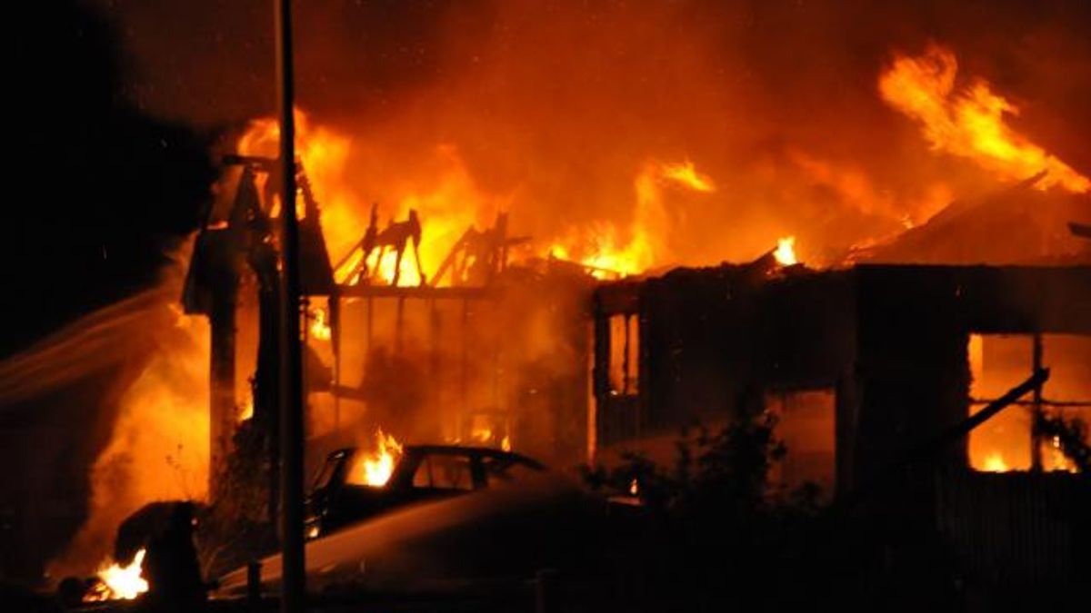 Angier house fire