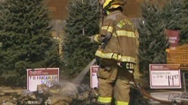 Bags of charcoal catch fire at Home Depot 
