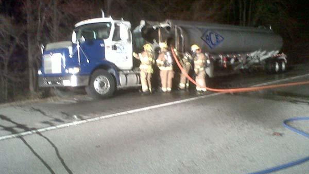 tanker fire