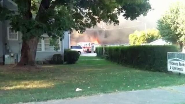 Viewer video: Harrison Motel fire