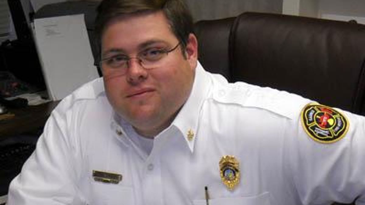 Garner Volunteer Fire Chief Matthew Poole