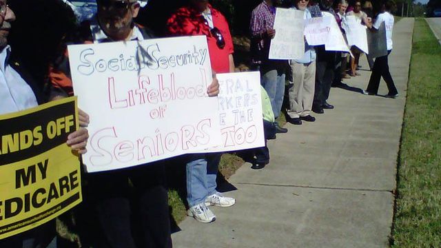 Social Security offices picketed over possible cuts