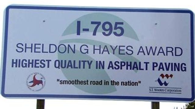 I-795 recognized as smoothest highway