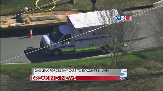 Apex day care evacuated during gas leak