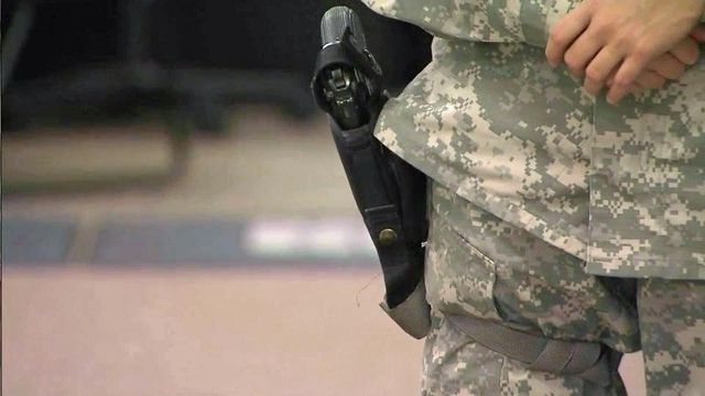 NC National Guard adds armed protection at recruiting centers