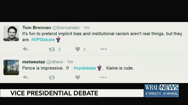 Social media reacts to vice presidential debate