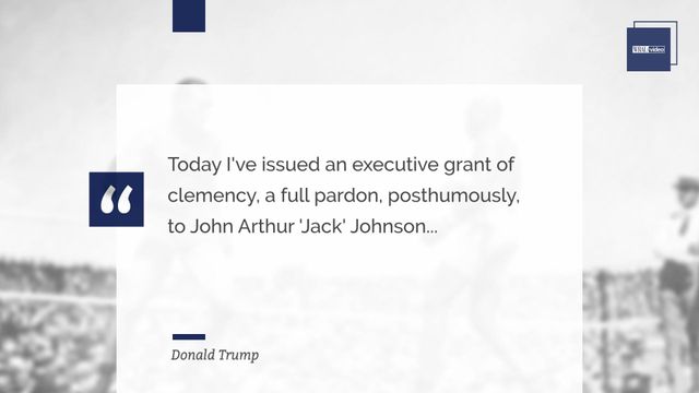 Trump posthumously pardons Jack Johnson 