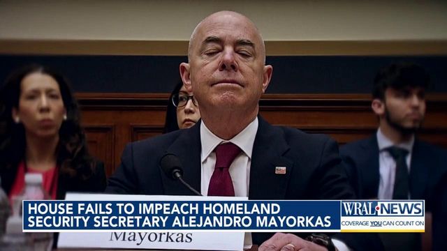 House fails to impeach Homeland Security Secretary Alejandro Mayorkas