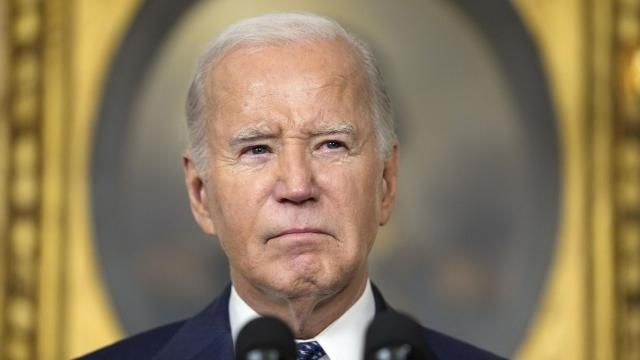 President Joe Biden speaks in the Diplomatic Reception Room of the White House, Thursday, Feb. 8, 2024, in Washington. (AP Photo/Evan Vucci) President Joe Biden speaks in the Diplomatic Reception Room of the White House, Thursday, Feb. 8, 2024, in Washington. (AP Photo/Evan Vucci)