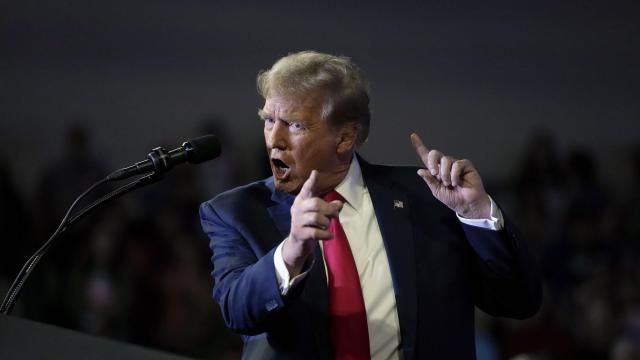 Republican presidential candidate former President Donald Trump speaks at a Get Out The Vote rally at Coastal Carolina University in Conway, S.C., Saturday, Feb. 10, 2024. (AP Photo/Manuel Balce Ceneta) Republican presidential candidate former President Donald Trump speaks at a Get Out The Vote rally at Coastal Carolina University in Conway, S.C., Saturday, Feb. 10, 2024. (AP Photo/Manuel Balce Ceneta)