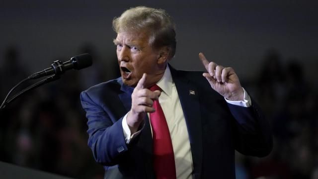 Republican presidential candidate former President Donald Trump speaks at a Get Out The Vote rally at Coastal Carolina University in Conway, S.C., Saturday, Feb. 10, 2024. (AP Photo/Manuel Balce Ceneta) Republican presidential candidate former President Donald Trump speaks at a Get Out The Vote rally at Coastal Carolina University in Conway, S.C., Saturday, Feb. 10, 2024. (AP Photo/Manuel Balce Ceneta)