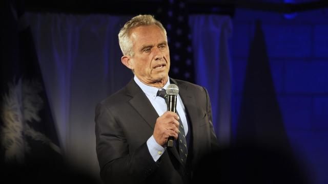 FILE - Independent presidential candidate Robert F. Kennedy Jr. speaks during a campaign event, Nov. 14, 2023, in Columbia, S.C. Robert Kennedy Jr.’s presidential ambitions resulted in public family drama after a political action committee aired a Super Bowl ad invoking the Democratic family’s legacy to implicitly compare the independent candidate to his assassinated uncle, President John F. Kennedy. (AP Photo/Meg Kinnard, FIle) FILE - Independent presidential candidate Robert F. Kennedy Jr. speaks during a campaign event, Nov. 14, 2023, in Columbia, S.C. Robert Kennedy Jr.’s presidential ambitions resulted in public family drama after a political action committee aired a Super Bowl ad invoking the Democratic family’s legacy to implicitly compare the independent candidate to his assassinated uncle, President John F. Kennedy. (AP Photo/Meg Kinnard, FIle)