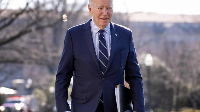 President Joe Biden walks toward members of the media as he arrives at the White House in Washington, Monday, Feb. 19, 2024, after returning from Rehoboth Beach, Del. (AP Photo/Andrew Harnik) President Joe Biden walks toward members of the media as he arrives at the White House in Washington, Monday, Feb. 19, 2024, after returning from Rehoboth Beach, Del. (AP Photo/Andrew Harnik)