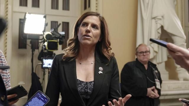FILE - Rep. Nancy Mace, R-S.C., speaks following a closed-door meeting of House Republicans on Capitol Hill, Oct. 11, 2023, in Washington. Democrats and reproductive rights groups are seizing on a recent ruling by the Alabama Supreme Court that plunges the future of access to in vitro fertilization, or IVF, into uncertainty, hoping the controversial move will help motivate voters this year. Mace, who has said she opposes abortion but believes her party has been out of step with most Americans in its push for restrictions, was critical of the Alabama ruling. (AP Photo/Mariam Zuhaib, File) FILE - Rep. Nancy Mace, R-S.C., speaks following a closed-door meeting of House Republicans on Capitol Hill, Oct. 11, 2023, in Washington. Democrats and reproductive rights groups are seizing on a recent ruling by the Alabama Supreme Court that plunges the future of access to in vitro fertilization, or IVF, into uncertainty, hoping the controversial move will help motivate voters this year. Mace, who has said she opposes abortion but believes her party has been out of step with most Americans in its push for restrictions, was critical of the Alabama ruling. (AP Photo/Mariam Zuhaib, File)