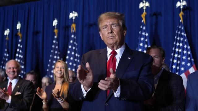Republican presidential candidate former President Donald Trump attends a primary election night party at the South Carolina State Fairgrounds in Columbia, S.C., Saturday, Feb. 24, 2024. (AP Photo/Andrew Harnik) Republican presidential candidate former President Donald Trump attends a primary election night party at the South Carolina State Fairgrounds in Columbia, S.C., Saturday, Feb. 24, 2024. (AP Photo/Andrew Harnik)
