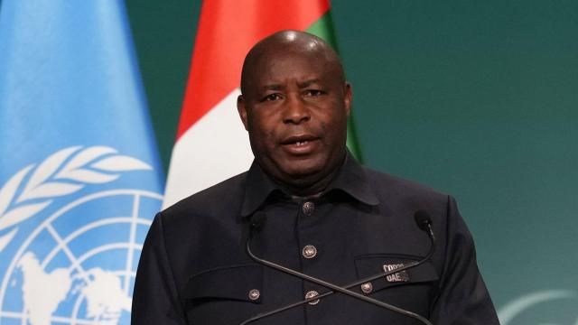 FILE - Burundi President Evariste Ndayishimiye speaks during a plenary session at the COP28 U.N. Climate Summit, Saturday, Dec. 2, 2023, in Dubai, United Arab Emirates. Dozens of Burundian troops have been detained for refusing to be deployed to eastern Congo in the fight against the M23 rebel group as it advances toward a major border city, according to army officers, prison officials and other witnesses. Burundian President Évariste Ndayishimiye, in a public broadcast on Dec. 29, 2023, acknowledged the presence of Burundian troops in eastern Congo under the terms of a defense pact with Congolese authorities. (AP Photo/Rafiq Maqbool, File) FILE - Burundi President Evariste Ndayishimiye speaks during a plenary session at the COP28 U.N. Climate Summit, Saturday, Dec. 2, 2023, in Dubai, United Arab Emirates. Dozens of Burundian troops have been detained for refusing to be deployed to eastern Congo in the fight against the M23 rebel group as it advances toward a major border city, according to army officers, prison officials and other witnesses. Burundian President Évariste Ndayishimiye, in a public broadcast on Dec. 29, 2023, acknowledged the presence of Burundian troops in eastern Congo under the terms of a defense pact with Congolese authorities. (AP Photo/Rafiq Maqbool, File)