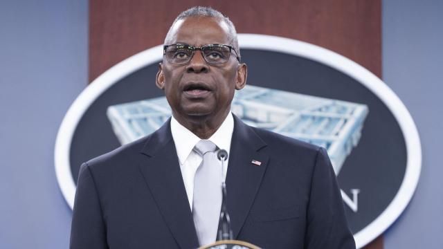 FILE - Defense Secretary Lloyd Austin speaks during a Pentagon press briefing at the Pentagon on Feb. 1, 2024 in Washington. Austin is expected to face Congress publicly for the first time this week to explain his failure to quickly notify the president and other senior leaders about his hospitalization last month for complications from prostate cancer surgery.(AP Photo/Kevin Wolf, File) FILE - Defense Secretary Lloyd Austin speaks during a Pentagon press briefing at the Pentagon on Feb. 1, 2024 in Washington. Austin is expected to face Congress publicly for the first time this week to explain his failure to quickly notify the president and other senior leaders about his hospitalization last month for complications from prostate cancer surgery.(AP Photo/Kevin Wolf, File)