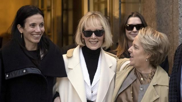 FILE - E. Jean Carroll leaves federal court after a jury awarded her $83.3 million in a case against former President Donald Trump, Jan. 26, 2024, in New York. An attorney for the longtime advice columnist suggested Monday, March 11, 2024, that a new defamation lawsuit was possible against the ex-president after he resumed verbal attacks against her at a weekend rally. (AP Photo/Yuki Iwamura, File) FILE - E. Jean Carroll leaves federal court after a jury awarded her $83.3 million in a case against former President Donald Trump, Jan. 26, 2024, in New York. An attorney for the longtime advice columnist suggested Monday, March 11, 2024, that a new defamation lawsuit was possible against the ex-president after he resumed verbal attacks against her at a weekend rally. (AP Photo/Yuki Iwamura, File)